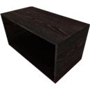 Bibliothèque étagère QUANDOS BOX, 1 HC, l. 1000 x P 420 x H 374 mm, chêne fossile