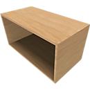 Bibliothèque étagère QUANDOS BOX, 1 HC, l. 1000 x P 420 x H 374 mm, chêne Masonic