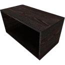 Bibliothèque étagère SOLUS PLAY, 1 HC, l. 800 x P 420 x H 374 mm, chêne fossile