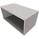 Bibliothèque étagère SOLUS PLAY, 1 HC, l. 800 x P 420 x H 374 mm, gris céramique