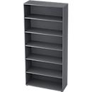 Bibliothèque étagère TOPAS LINE, 6 HC, 5 étagères, l. 1000 x P 400 x H 2156 mm, graphite