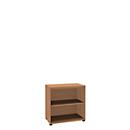 Bibliothèque étagères, 2 HC, en panneaux de particules fines, l. 800 x P 450 x H 820 mm, décor hêtre