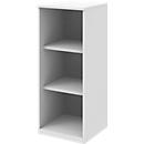 Bibliothèque étagères BARI, 3 HC, 2 étagères, l. 427 x P 430 x H 1117 mm, blanc