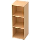 Bibliothèque étagères TOPAS LINE, 3 HC, panneau de particules, l. 400 x P 400 x H 1100 mm, décor érable