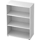 Bibliothèque étagères TOPAS LINE, 3 HC, panneau de particules, l. 400 x P 800 x H 1100 mm, blanc
