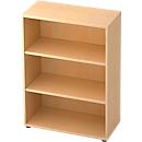 Bibliothèque étagères TOPAS LINE, 3 HC, panneau de particules, l. 400 x P 800 x H 1100 mm, décor érable