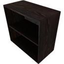 Bibliothèque QUANDOS BOX, 2 HC, l. 800 x P 420 x H 748 mm, chêne fossile