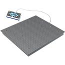 BIC vloerweegschaal, weegvermogen 600/1.500 kg, hoge resolutie, weegplaat 1.000 x 1.000 mm
