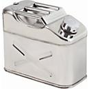 Bidon de stockage et de transport, acier inoxydable 1.4301 poli, 10 l, L 170 x P 340 x H 280 mm, bouchon à vis, valve de ventilation