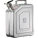 Bidon doseur, acier inoxydable 1.4301, 10 litres, L 130 x P 280 x H 380 mm, dispositif rotatif de dosage fin, ventilation