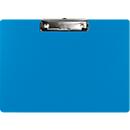Biella Klemmbrett Scripla, A4 Querformat, Aufhängeloch und Bügelklemme, B 340 x H 235 mm, Karton und Metall, blau