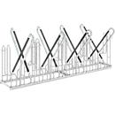 Bike rack WSM 4718 XBF, two-sided, for wheels up to 64 mm, 8 spaces, W 2160 x D 1270 x H 845 mm