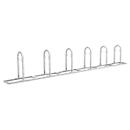 Bike rack WSM, one-sided, for wheel widths up to 55 mm, W 5100 x D 350 x H 850 mm, powder-coated steel RAL, 6 places