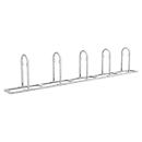 Bike rack WSM, one-sided, for wheels up to 55 mm wide, W 4250 x D 350 x H 850 mm, galvanized steel, 5 places
