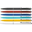 Biros Schneider K15, ancho de trazo medio 1,0 mm, color de escritura azul, cuerpo colores surtidos, indeleble, recargable, 50 unidades