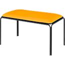 Bistrobank, 2 stuks, zitting kunstleer saffraan
