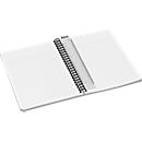 Bloc collège Office 445800 LEITZ®, format A5, reliure plastifiée, quadrillé, jaune