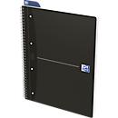 Bloc collège Office Oxford, format A4+, 70 feuilles quadrillées, lot de 5, noir