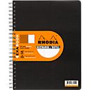Bloc de recharge pour ExaBook, DIN A4+, 80 feuilles, 90 g/m², double spirale, ligné, avec marge et cadre