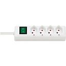 Bloc multiprise avec interrupteur Swiss-Line, 4 prises