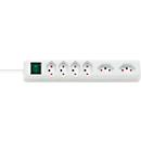 Bloc multiprise avec interrupteur Swiss-Line, 6 prises 4 + 2