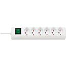 Bloc multiprise avec interrupteur Swiss-Line, 6 prises
