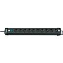 Bloc multiprise Premium-Line, 10 prises, noir