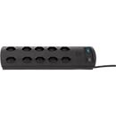 Bloc multiprise Primera-Line, 10 prises, noir