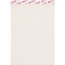 Bloc-notes ELCO, quadrillé avec interlignes de 4 mm, format A5, 100 feuilles, gris