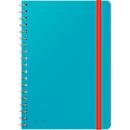 Bloc-notes Leitz Cosy, DIN B5, quadrillé, reliure spirale, papier 100 g/m², 80 feuilles, bleu