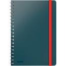 Bloc-notes Leitz Cosy, DIN B5, quadrillé, reliure spirale, papier 100 g/m², 80 feuilles, gris