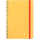 Bloc-notes Leitz Cosy, DIN B5, quadrillé, reliure spirale, papier 100 g/m², 80 feuilles, jaune
