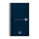 Bloc-notes Oxford Essentials Task Manager, 115 feuilles, 141x246mm, Optik Paper®, reliure double spirale, bleu marine