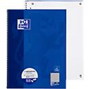 Bloc-notes OXFORD School DIN A4+, 80 pages, quadrillé, marge gauche, bleu