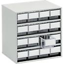 Bloc-tiroir 1630 TRESTON, 16 tiroirs, P 300 mm, transparent