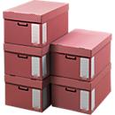 Boîtes de transport d'archives de couleur, 10 pièces