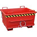 Bodemklepcontainer BKB 500, rood