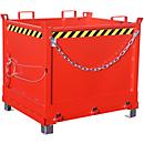 Bodemklepcontainer FB 1000, rood