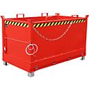 Bodemklepcontainer FB 1500, rood