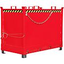 Bodemklepcontainer FB 2000, rood