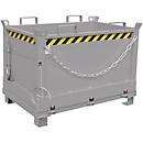 Bodemklepcontainer FB 500, L 800 x B 1200 x H 860 mm, gegalvaniseerd