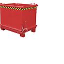 Bodemklepcontainer SB 1500, rood