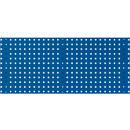 Bodempaneel Perfo 1050, gatgrootte 9,2 x 9,2 mm, B 1050 x D 13 x H 457 mm, plaatstaal met poedercoating, gentiaanblauw RAL 5010