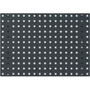 Bodempaneel Perfo 650, gatgrootte 9,2 x 9,2 mm, B 650 x D 13 x H 457 mm, plaatstaal met poedercoating, antracietgrijs RAL 7016
