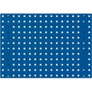 Bodempaneel Perfo 650, gatgrootte 9,2 x 9,2 mm, B 650 x D 13 x H 457 mm, plaatstaal met poedercoating, gentiaanblauw RAL 5010