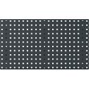 Bodempaneel Perfo 800, gatgrootte 9,2 x 9,2 mm, B 800 x D 13 x H 457 mm, plaatstaal met poedercoating, antracietgrijs RAL 7016