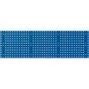 Bodempaneel Perfo L, gatgrootte 9,2 x 9,2 mm, B 1486 x D 13 x H 457 mm, plaatstaal met poedercoating, gentiaanblauw RAL 5010