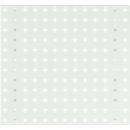 Bodempaneel Perfo S, gatgrootte 9,2 x 9,2 mm, B 495 x D 13 x H 457 mm, gepoedercoat plaatstaal, lichtgrijs RAL 7035
