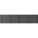 Bodempaneel Perfo XL, gatgrootte 9,2 x 9,2 mm, B 1981 x D 13 x H 457 mm, plaatstaal met poedercoating, antracietgrijs RAL 7016