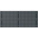 Bodemperforatiepaneel Perfo 1050, gatgrootte 9,2 x 9,2 mm, B 1050 x D 13 x H 457 mm, plaatstaal met poedercoating, antracietgrijs RAL 7016